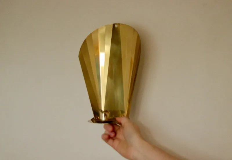 Online Pamono Vintage Swedish Brass Sconces, Set of 2