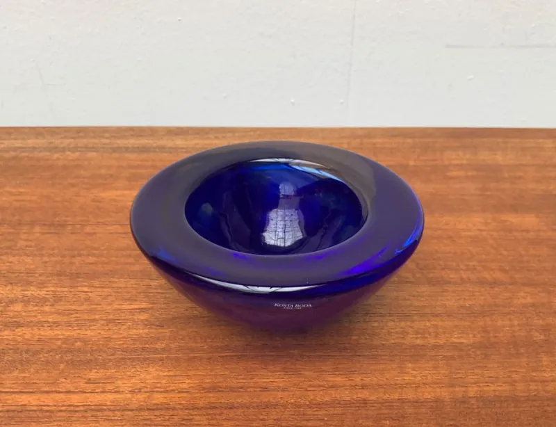 Pamono Vintage Swedish Glass Bowl from Kosta Boda> Bowls