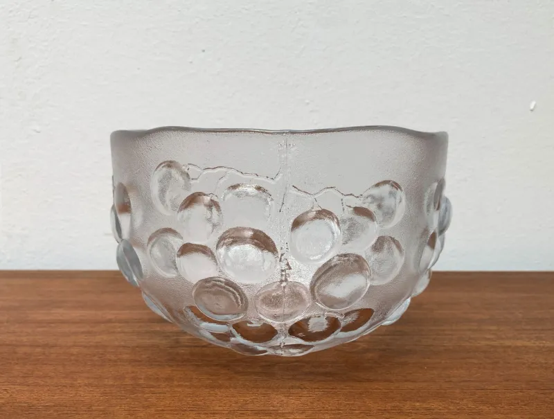 Pamono Vintage Swedish Glass Bowl by Ann Wärff for Kosta Boda, 1970s> Bowls