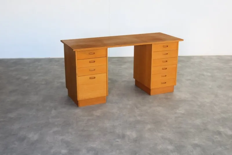 Sale Pamono Vintage Swedish Oak Desk, 1960s