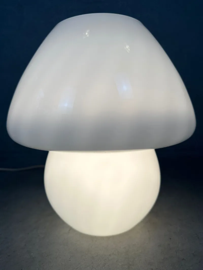 Online Pamono Vintage Swirl Glass Mushroom Lamp, 1980s