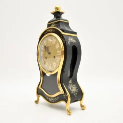 Pamono Vintage Swiss Hand-Painted Wall Clock from Le Castel, 1960s><noscript><img width=