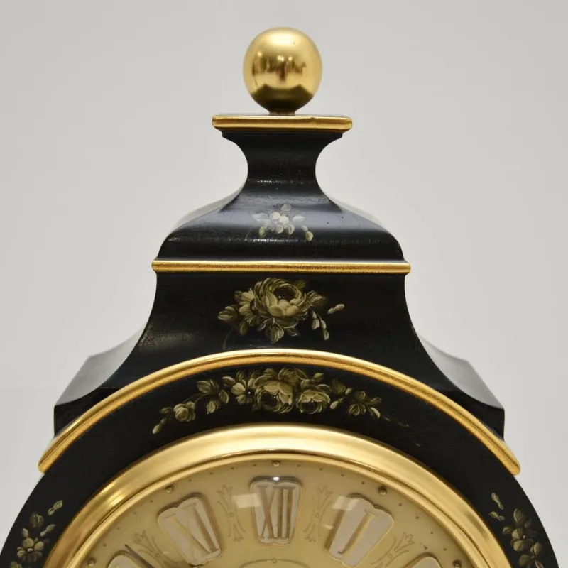 Pamono Vintage Swiss Hand-Painted Wall Clock from Le Castel, 1960s> Clocks