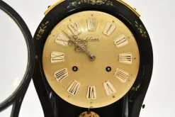 Pamono Vintage Swiss Hand-Painted Wall Clock from Le Castel, 1960s><noscript><img width=