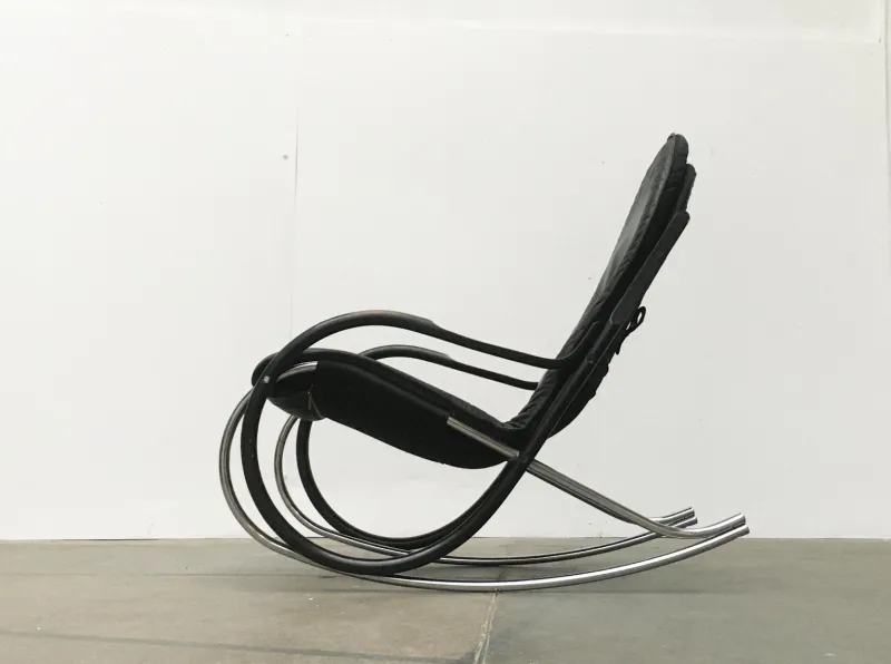 Pamono Vintage Swiss Nonna Rocking Chair by Paul Tuttle for Strässle> Rocking Chairs