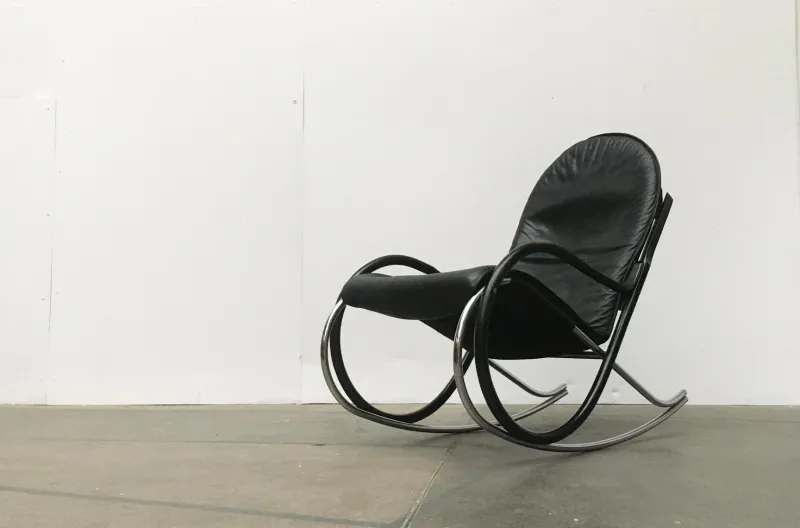 Pamono Vintage Swiss Nonna Rocking Chair by Paul Tuttle for Strässle> Rocking Chairs