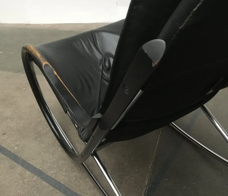 Pamono Vintage Swiss Nonna Rocking Chair by Paul Tuttle for Strässle> Rocking Chairs