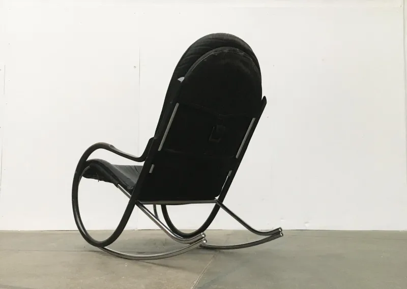 Pamono Vintage Swiss Nonna Rocking Chair by Paul Tuttle for Strässle> Rocking Chairs