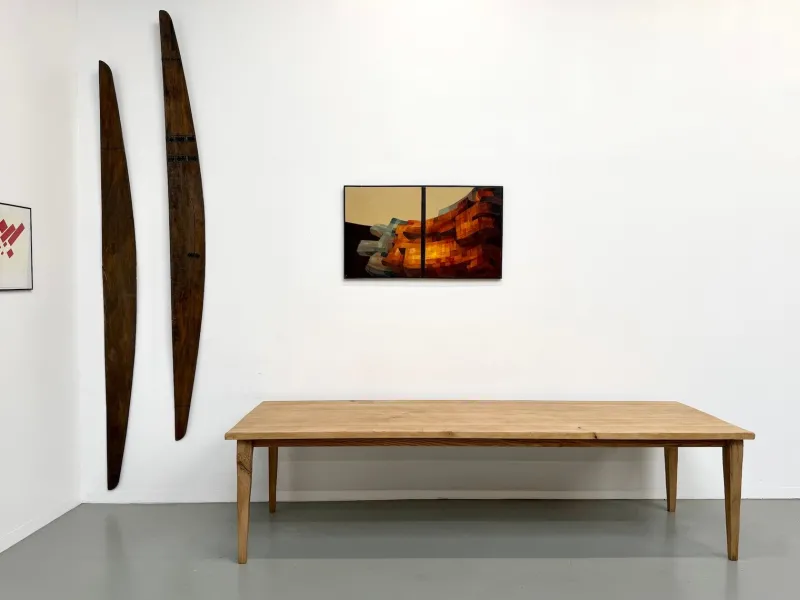 Pamono Vintage Table in Oak and Chestnut, 1950s> Dining Tables & Sets