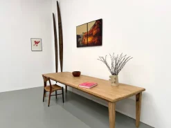 Pamono Vintage Table in Oak and Chestnut, 1950s><noscript><img width=