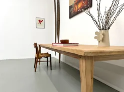 Pamono Vintage Table in Oak and Chestnut, 1950s><noscript><img width=
