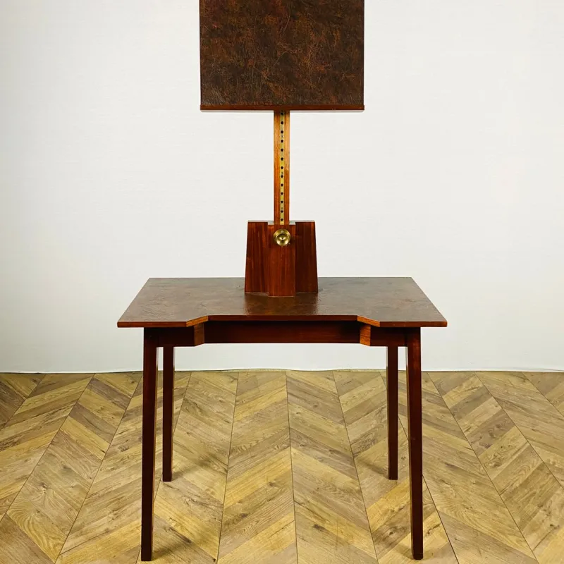 Clearance Pamono Vintage Table with Height Adjustable Lectern Stand
