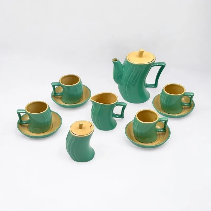Clearance Pamono Vintage Tea Service by Massimo Iosa Ghini for Memphis Naj Oleari, 1980s, Set of 13