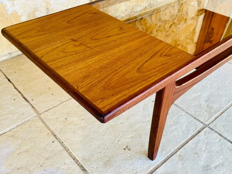 Clearance Pamono Vintage Teak and Glass Coffee Table from G-Plan, 1960s