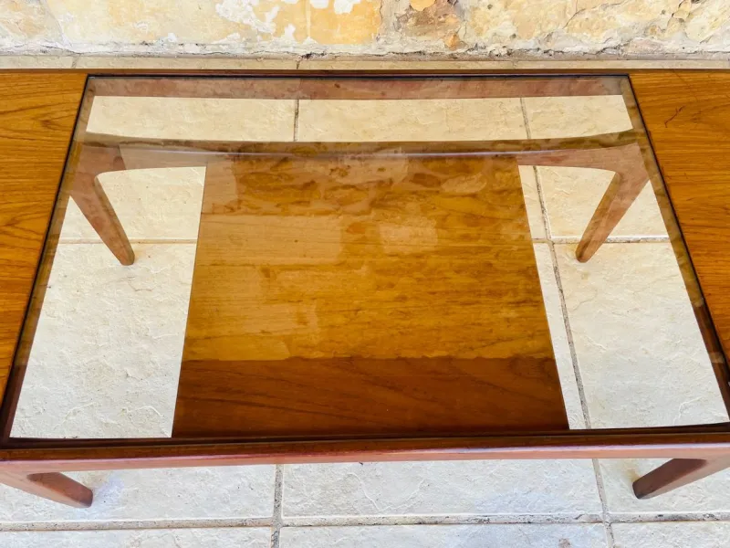 Clearance Pamono Vintage Teak and Glass Coffee Table from G-Plan, 1960s