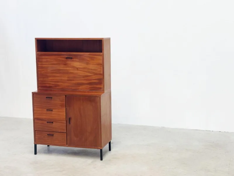 Sale Pamono Vintage Teak Cabinet or Secretaire from Simpla Lux, 1970s
