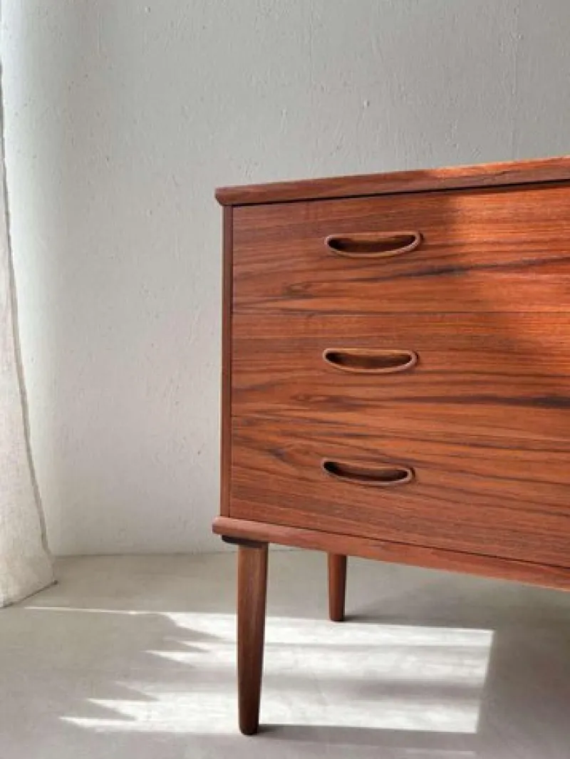 Discount Pamono Vintage Teak Chest of Drawers, 1960s