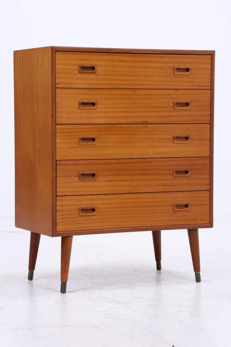 Pamono Vintage Teak Chest of Drawers, 1960s