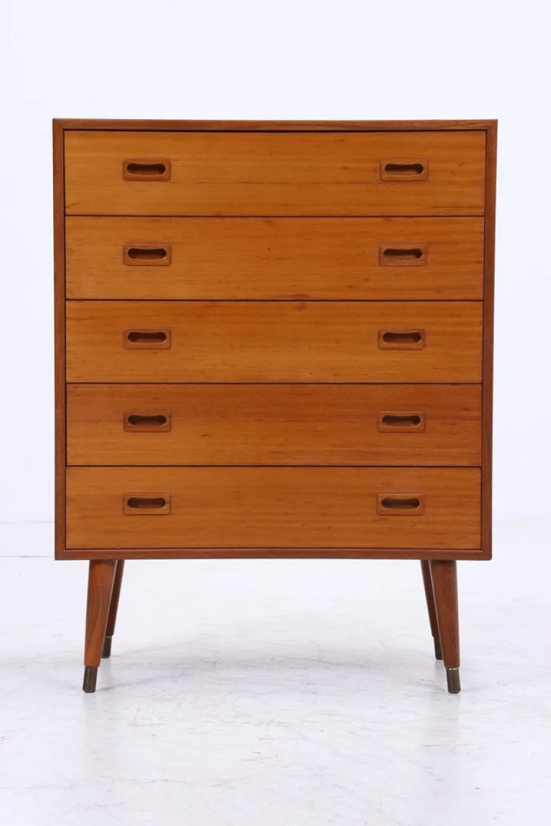 Pamono Vintage Teak Chest of Drawers, 1960s