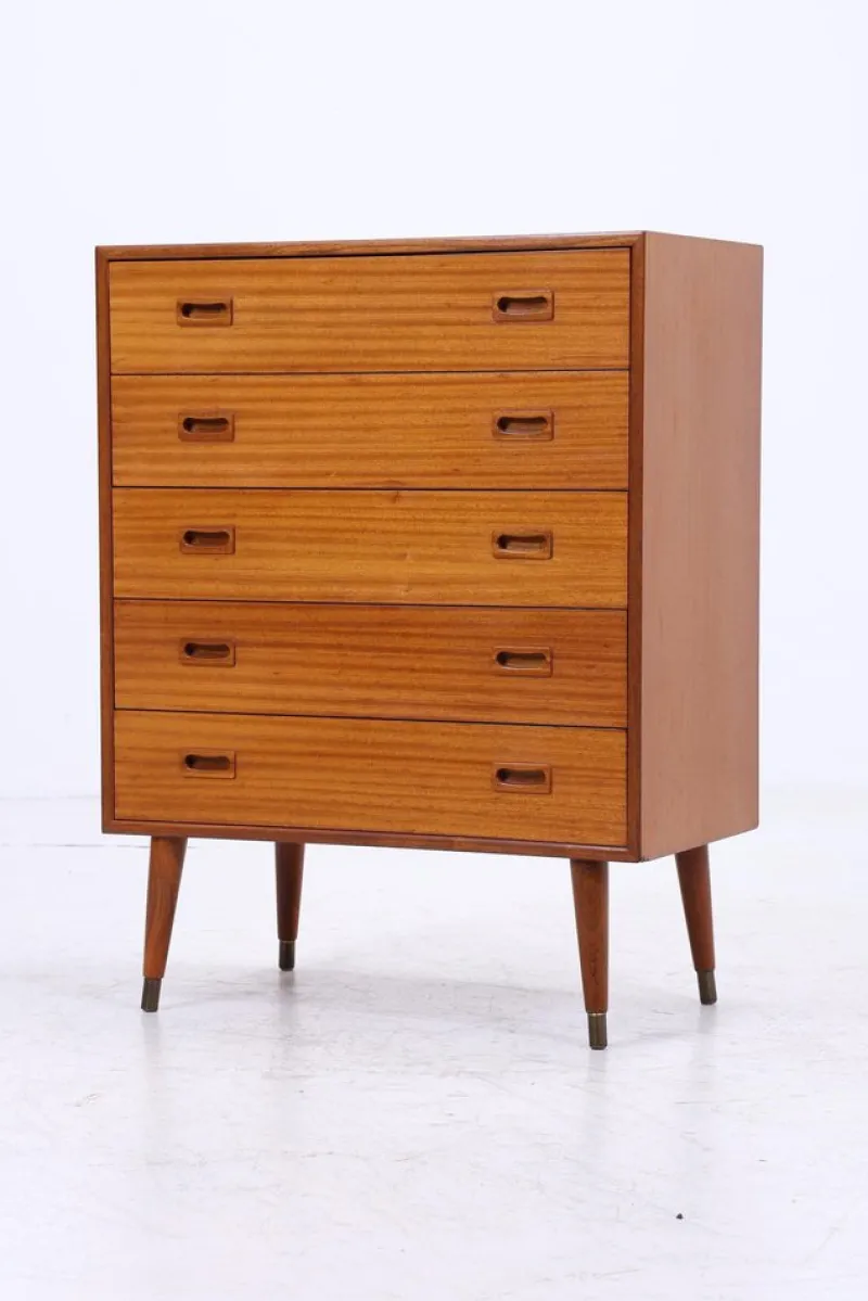 Pamono Vintage Teak Chest of Drawers, 1960s