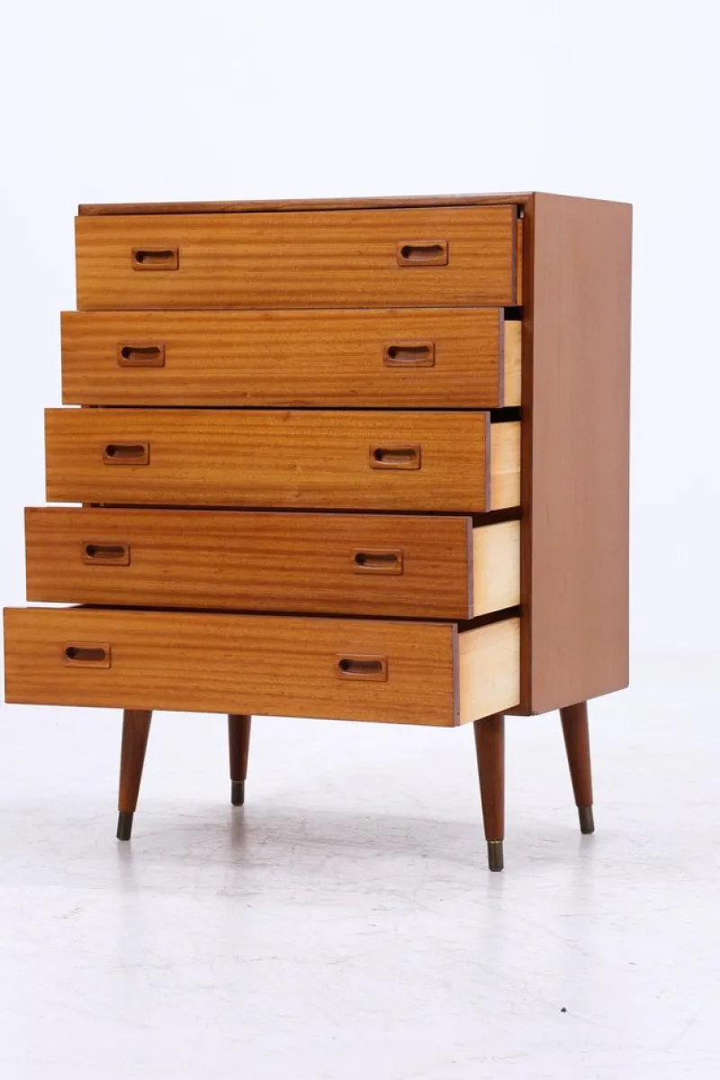 Pamono Vintage Teak Chest of Drawers, 1960s