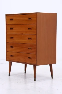 Pamono Vintage Teak Chest of Drawers, 1960s