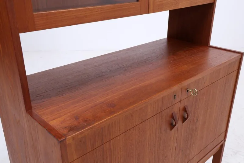 Discount Pamono Vintage Teak Display Cabinet, 1960s