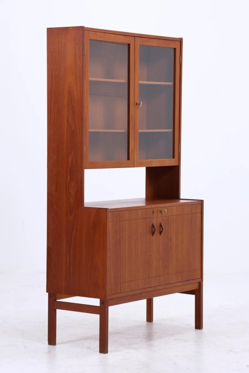 Discount Pamono Vintage Teak Display Cabinet, 1960s