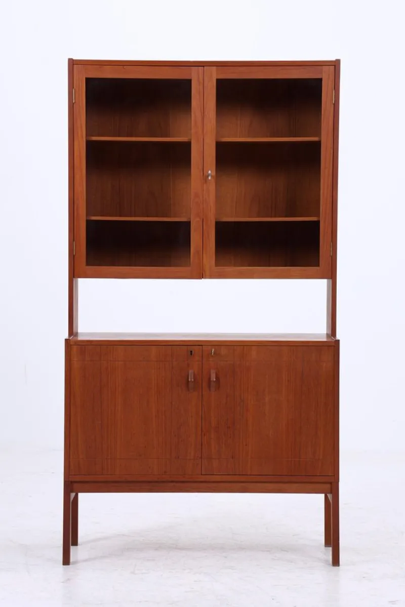Clearance Pamono Vintage Teak Display Cabinet, 1960s
