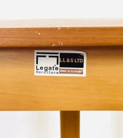 Discount Pamono Vintage Teak Half-Moon Console Table by Legate Furniture, 1970s