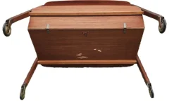 Pamono Vintage Teak Rolling Trolley from Opal Kleinmobel, 1960><noscript><img width=