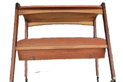 Pamono Vintage Teak Rolling Trolley from Opal Kleinmobel, 1960><noscript><img width=