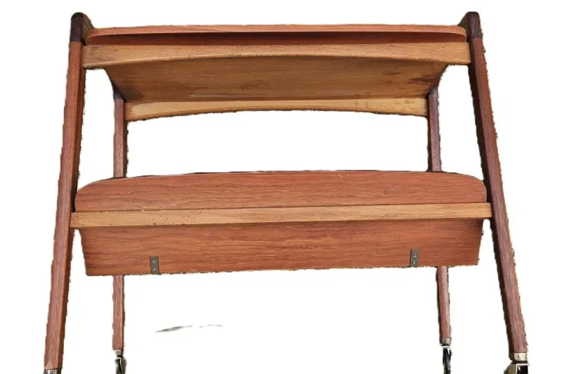 Pamono Vintage Teak Rolling Trolley from Opal Kleinmobel, 1960> Serving Bar Carts & Trolleys