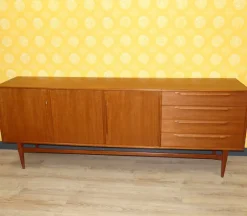 Pamono Vintage Teak Sideboard by Heinrich Riestenpatt for RT Möbel, 1960s> Sideboards & Buffets