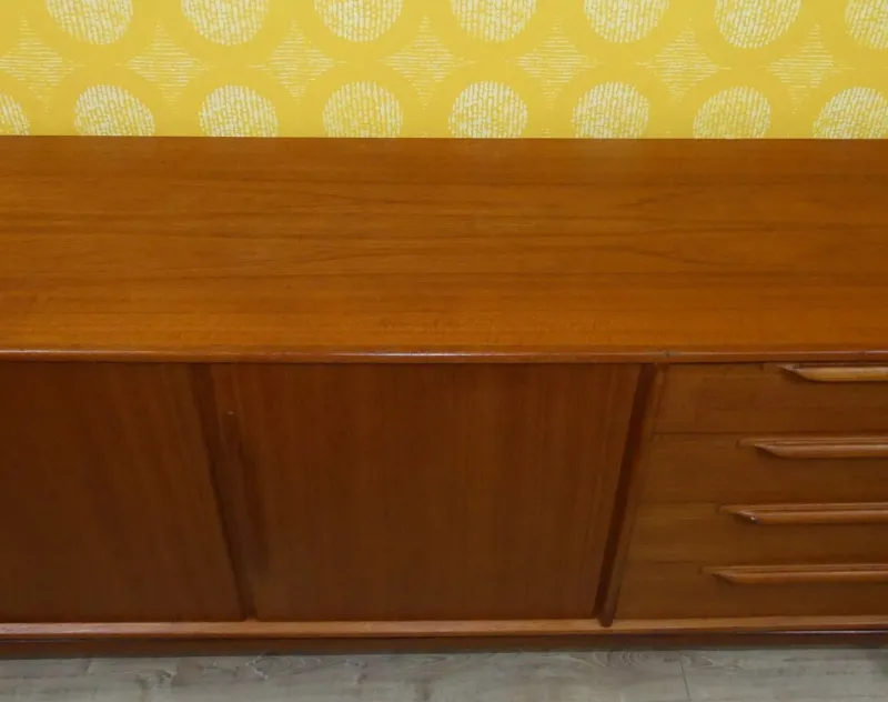 Pamono Vintage Teak Sideboard by Heinrich Riestenpatt for RT Möbel, 1960s> Sideboards & Buffets