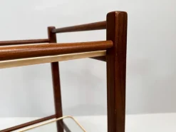 Pamono Vintage Teak Trolley with Glass Tops by Cees Braakman for Pastoe, 1950s><noscript><img width=
