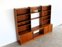 Pamono Vintage Teak Wall Unit, 1960s><noscript><img width=