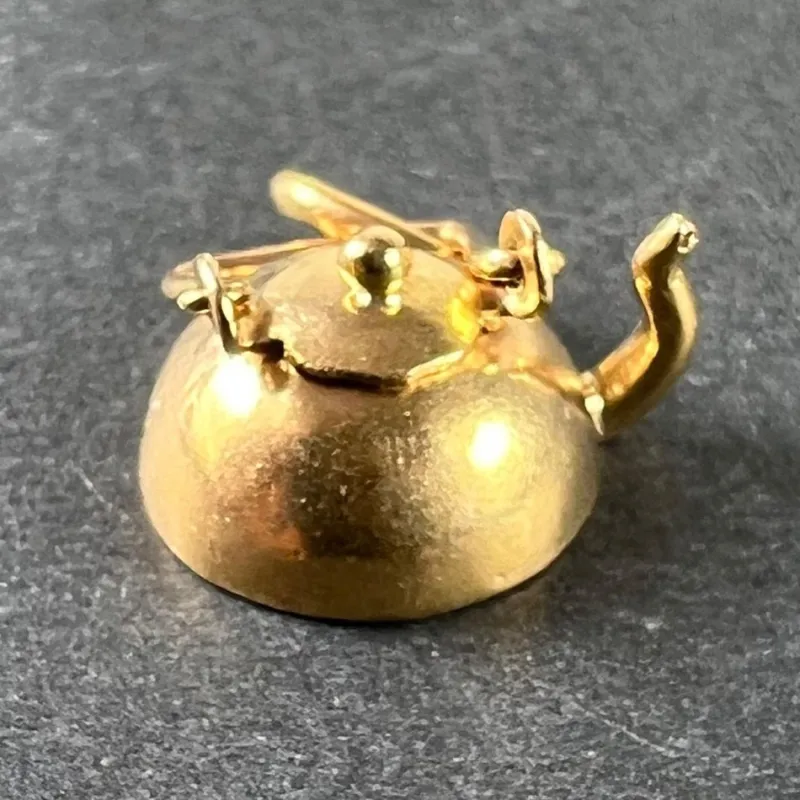 Pamono Vintage Teapot 18k Yellow Gold Charm Pendant, 1960s> Necklaces