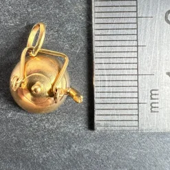 Pamono Vintage Teapot 18k Yellow Gold Charm Pendant, 1960s><noscript><img width=