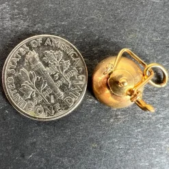 Pamono Vintage Teapot 18k Yellow Gold Charm Pendant, 1960s><noscript><img width=