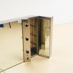 Pamono Vintage Theater Dressing Room Mirror with Lights><noscript><img width=