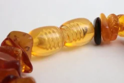 Pamono Vintage Three Amber Necklaces, 1960s, Set of 3><noscript><img width=