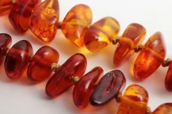 Pamono Vintage Three Amber Necklaces, 1960s, Set of 3><noscript><img width=