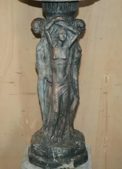 Pamono Vintage Three Graces Bird Bath Garden Statue><noscript><img width=