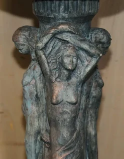 Pamono Vintage Three Graces Bird Bath Garden Statue><noscript><img width=
