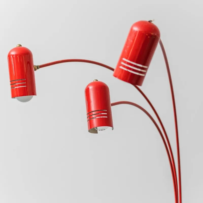 New Pamono Vintage Three-Light Floor Lamp, 1970s
