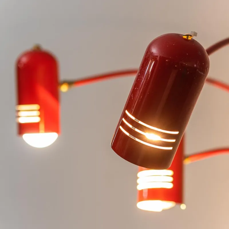 New Pamono Vintage Three-Light Floor Lamp, 1970s