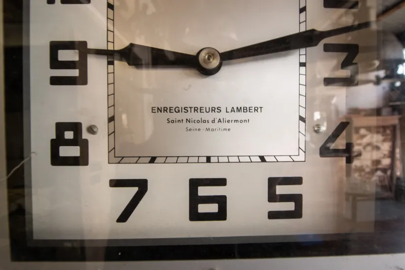 Pamono Vintage Time & Attendance Clock from Lambert, 1978> Garden Accessories