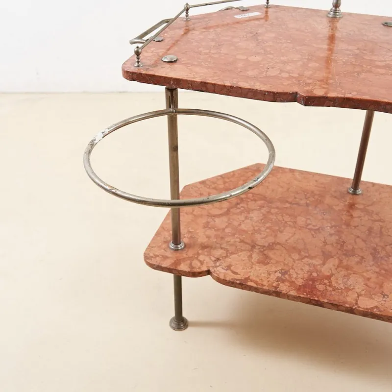 Pamono Vintage Toilet Table in Pink Marble, 1920s> Dressing Tables