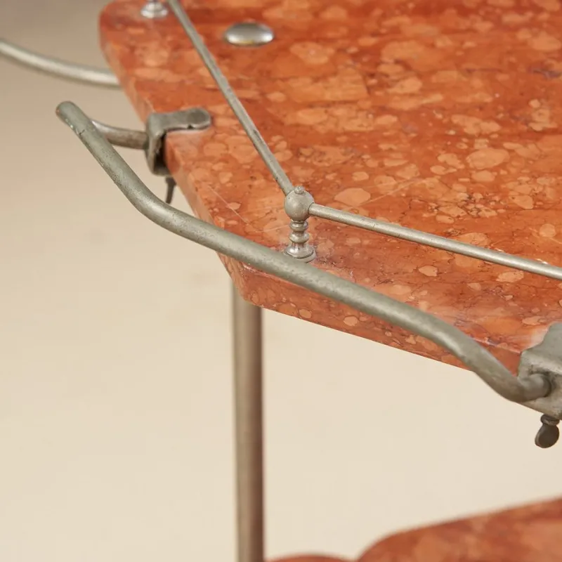 Pamono Vintage Toilet Table in Pink Marble, 1920s> Dressing Tables